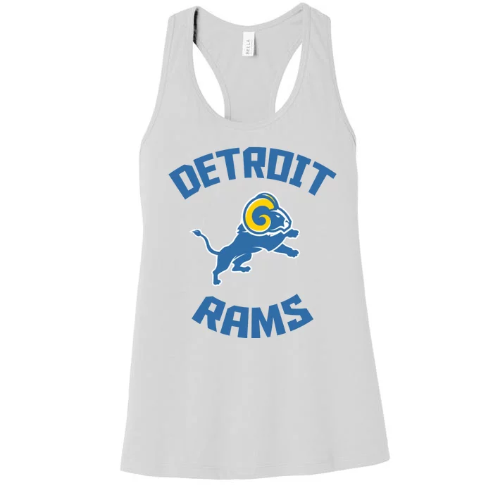 2022 Detroit Rams Football Champs Women's Racerback Tank