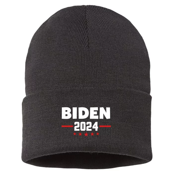 2024 Democrat Reelect Joe Biden Kamala Harris Sustainable Knit Beanie