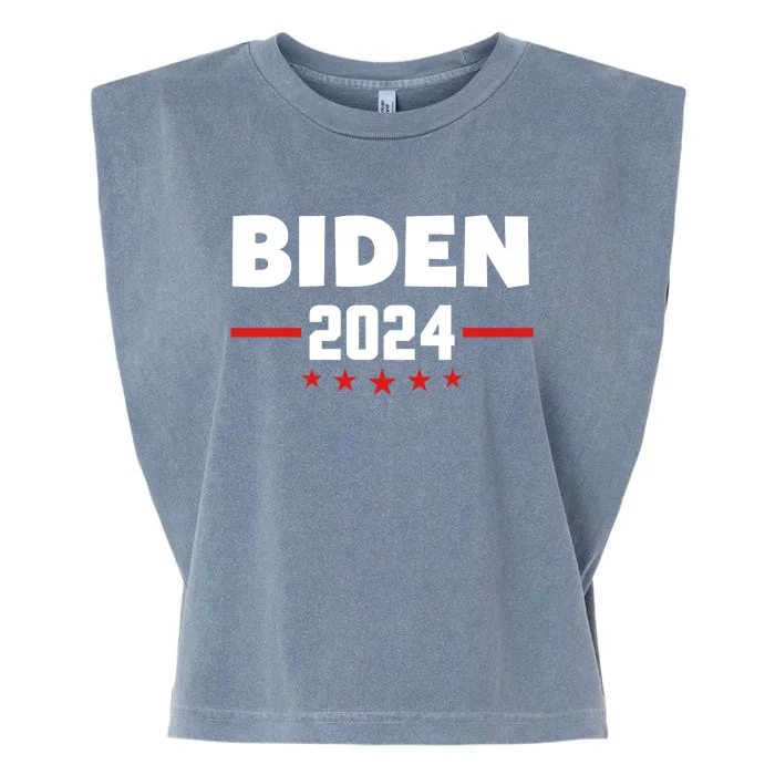 2024 Democrat Reelect Joe Biden Kamala Harris Garment-Dyed Women's Muscle Tee