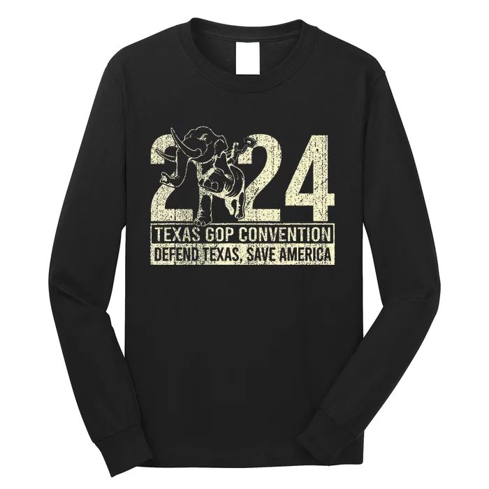 2024 Defend Texas Save American Long Sleeve Shirt