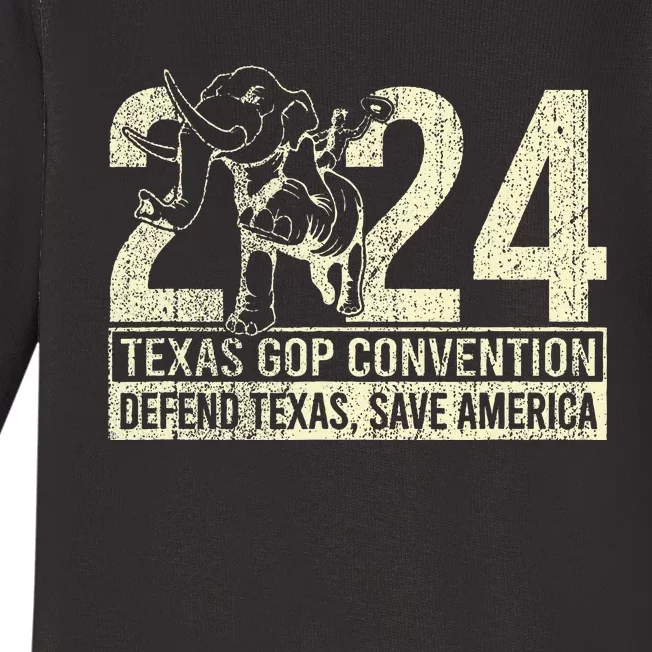 2024 Defend Texas Save American Baby Long Sleeve Bodysuit