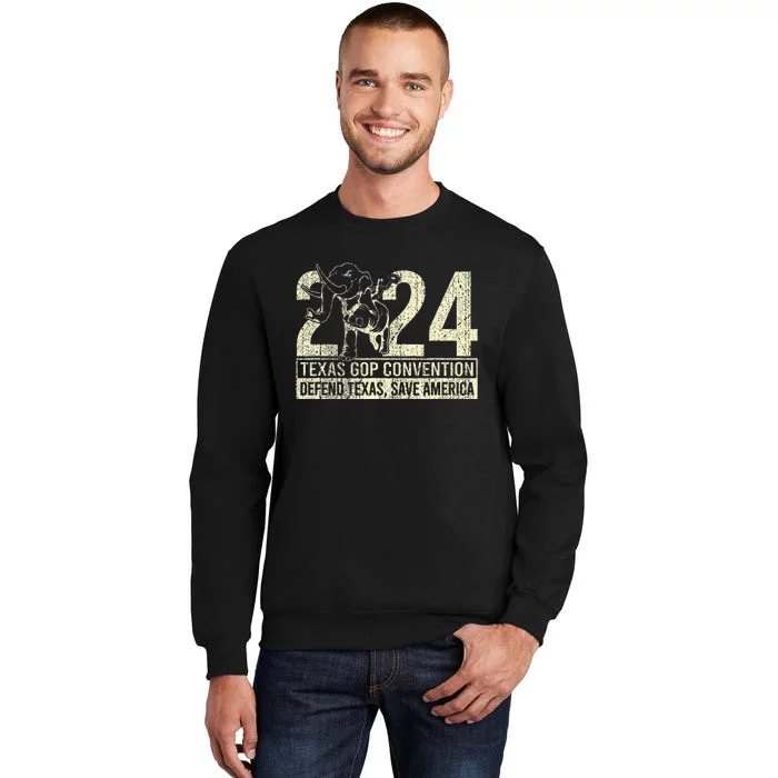 2024 Defend Texas Save American Tall Sweatshirt