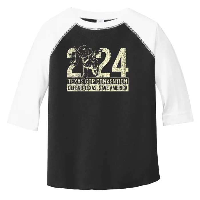 2024 Defend Texas Save American Toddler Fine Jersey T-Shirt