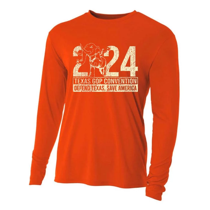 2024 Defend Texas Save American Cooling Performance Long Sleeve Crew