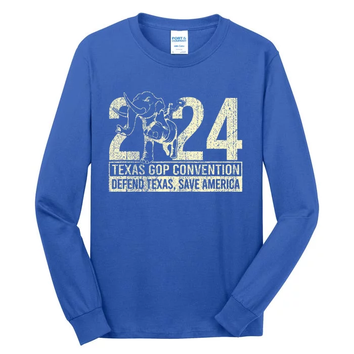 2024 Defend Texas Save American Tall Long Sleeve T-Shirt