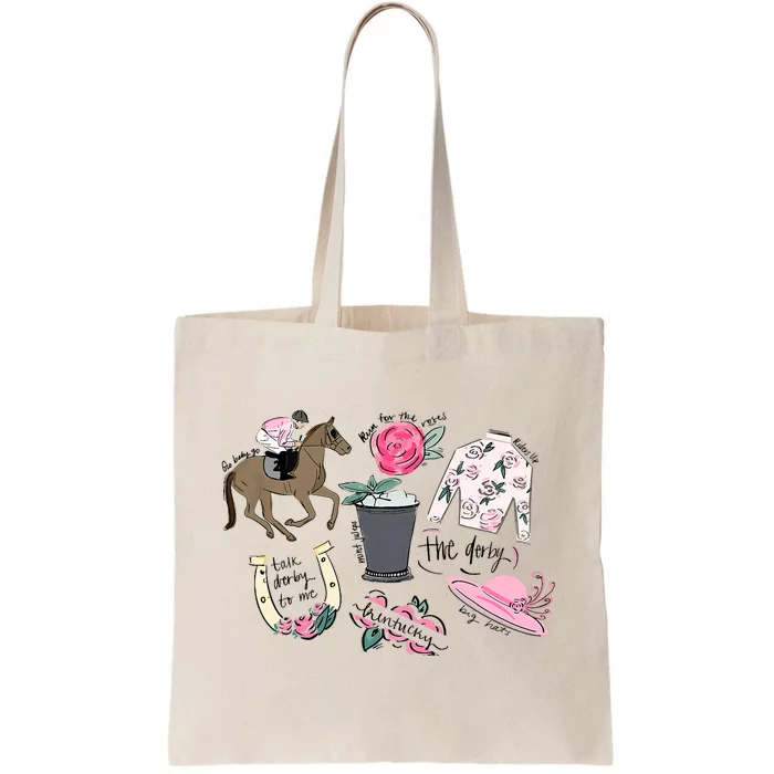 2024 Derby Vibes Horse Racing Horse Race Horse Lover Tote Bag