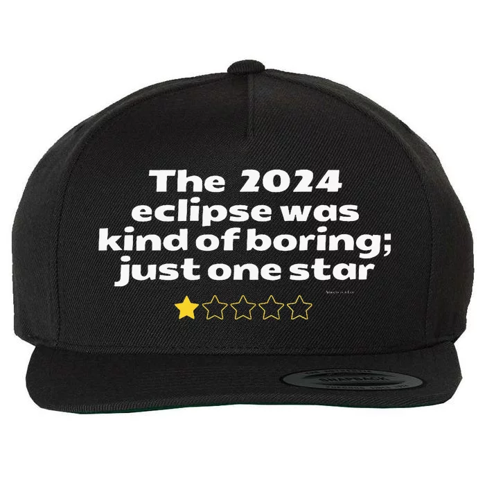 2024 Eclipse Wool Snapback Cap