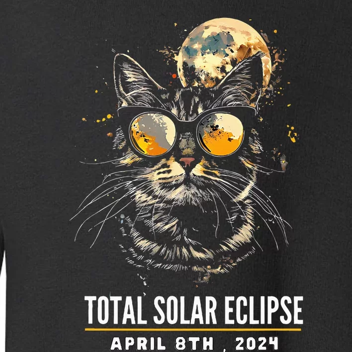 2024 Eclipse  8 April 2024 Eclipse Toddler Sweatshirt