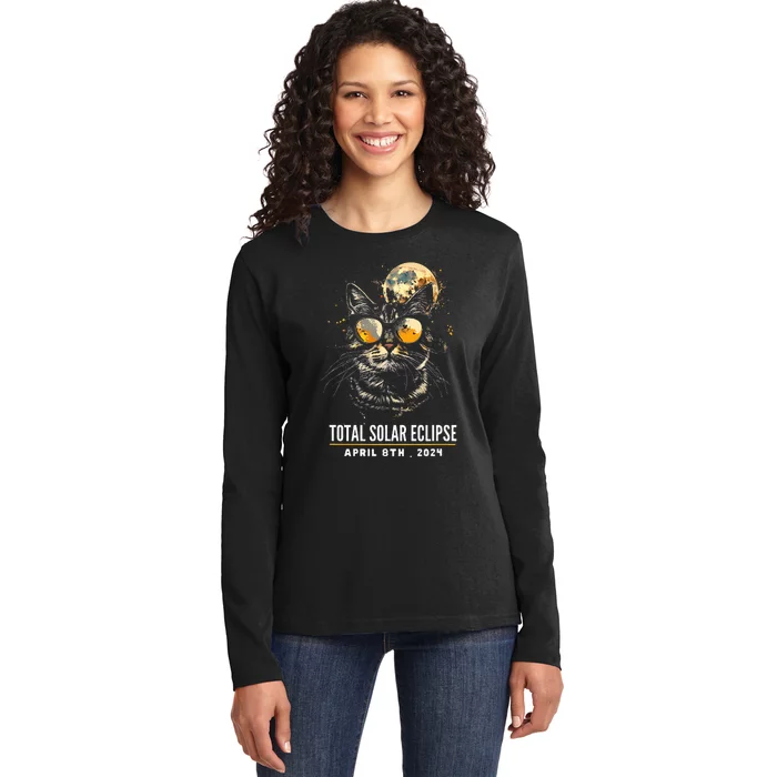 2024 Eclipse  8 April 2024 Eclipse Ladies Long Sleeve Shirt