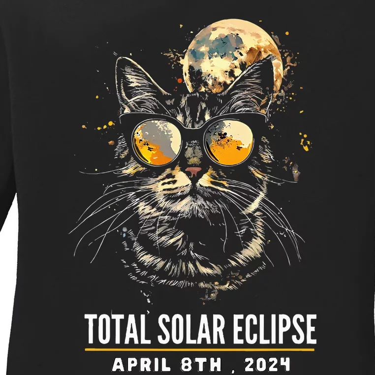 2024 Eclipse  8 April 2024 Eclipse Ladies Long Sleeve Shirt