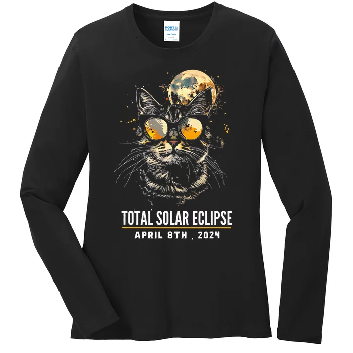 2024 Eclipse  8 April 2024 Eclipse Ladies Long Sleeve Shirt