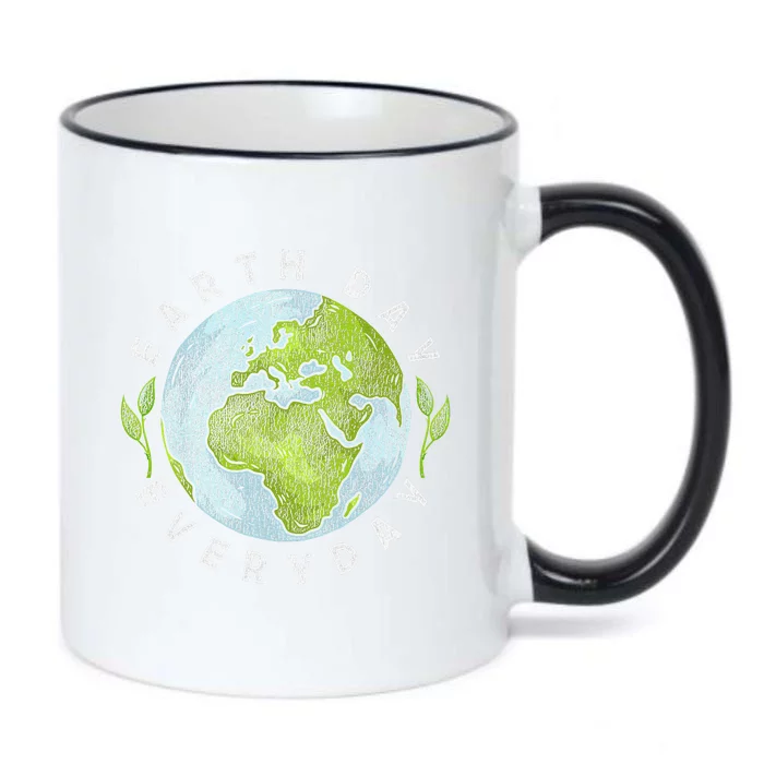 2024 Earth Day Every Day Planet 54 Anniversary Black Color Changing Mug