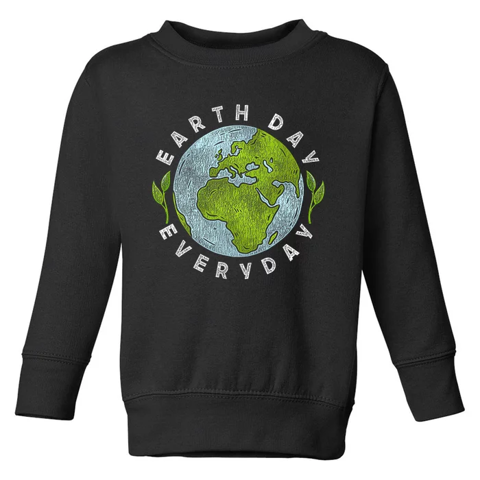 2024 Earth Day Every Day Planet 54 Anniversary Toddler Sweatshirt