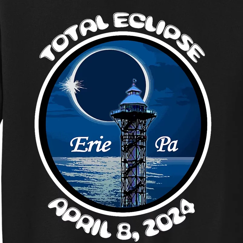 2024 Eclipse Erie Pa Tower Lake Ere April Path Of Totality Sweatshirt