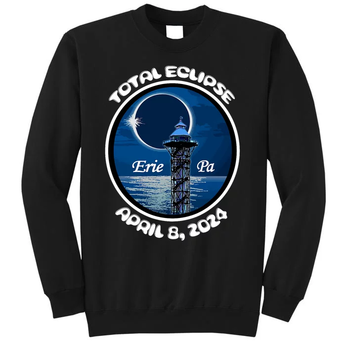 2024 Eclipse Erie Pa Tower Lake Ere April Path Of Totality Sweatshirt