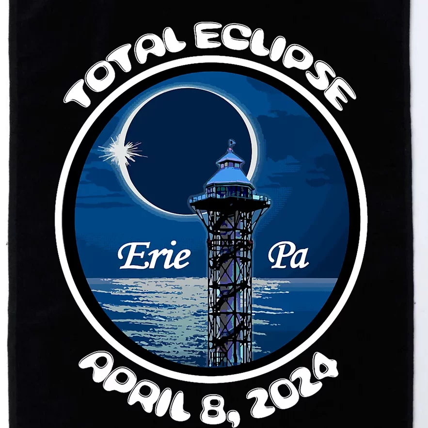 2024 Eclipse Erie Pa Tower Lake Ere April Path Of Totality Platinum Collection Golf Towel