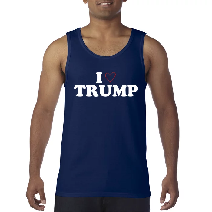 2024 Elections I Love Trump Heart Donald Show Your Support! Tank Top