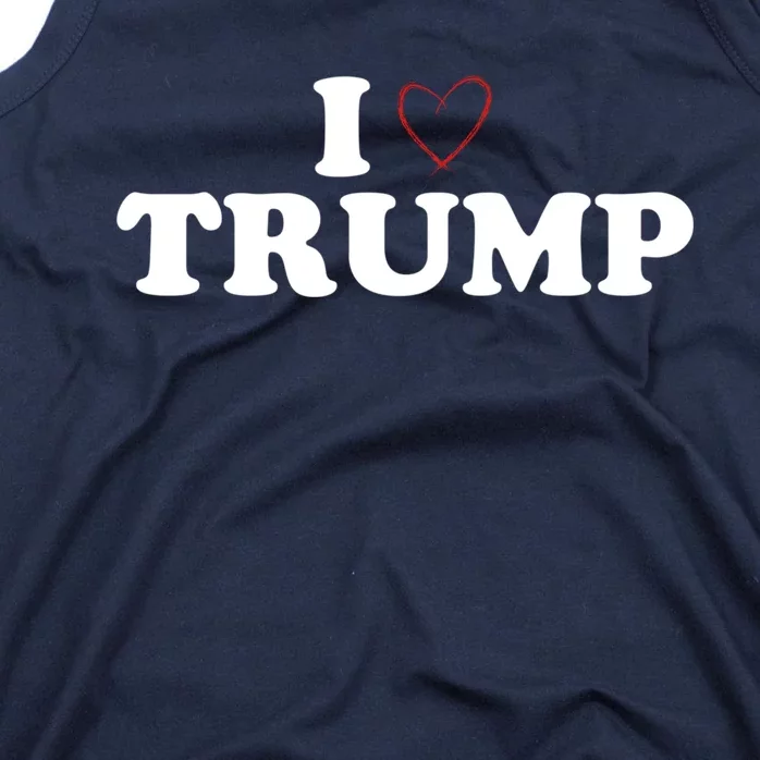 2024 Elections I Love Trump Heart Donald Show Your Support! Tank Top