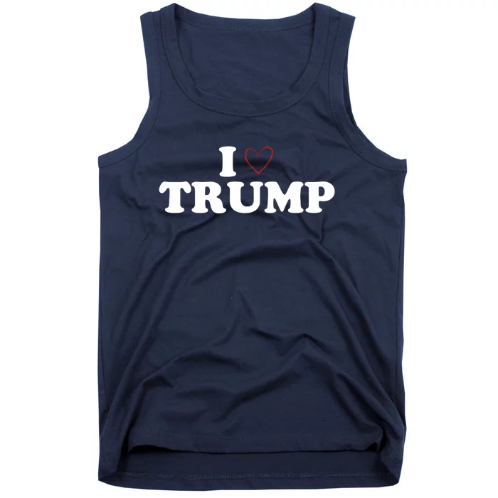 2024 Elections I Love Trump Heart Donald Show Your Support! Tank Top