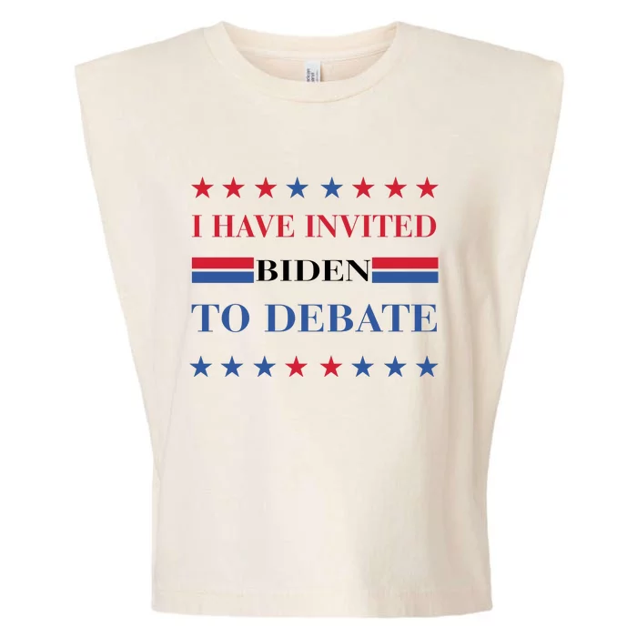 2024 Election I Have Invited Biden To Debate Garment-Dyed Women's Muscle Tee