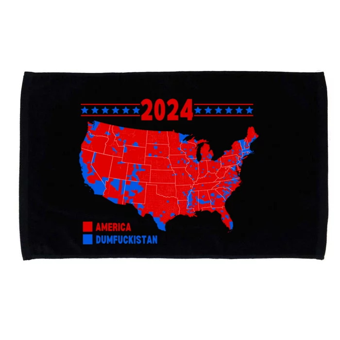 2024 Electoral Map America Dumfuckistan Election Humor Microfiber Hand Towel