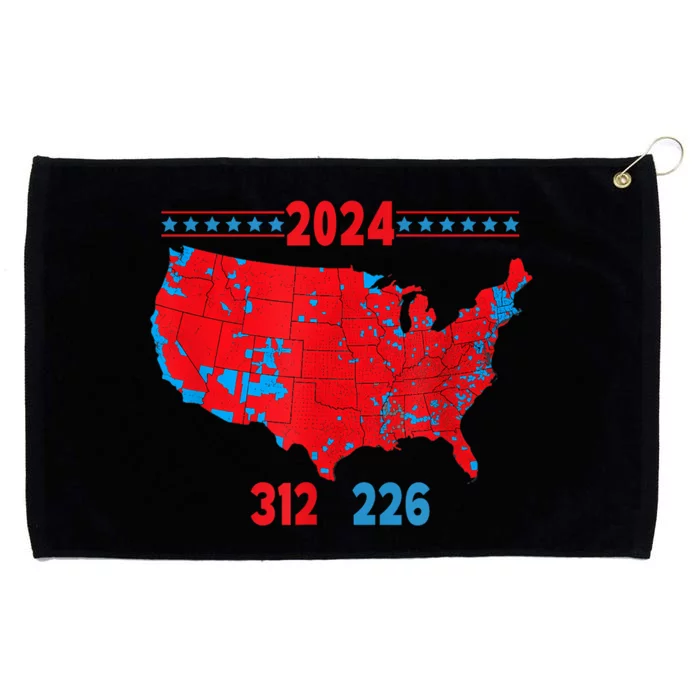 2024 Electoral Map Trump 312 Red 2024 Election Results Map Grommeted Golf Towel