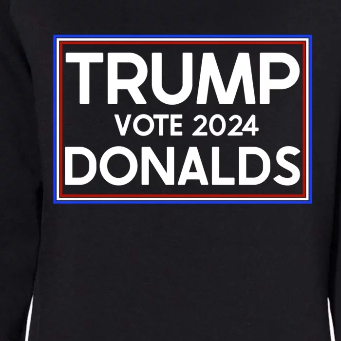 2024 Election Trump Donalds Supporter Gift Womens California Wash Sweatshirt