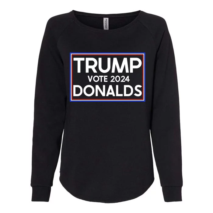 2024 Election Trump Donalds Supporter Gift Womens California Wash Sweatshirt