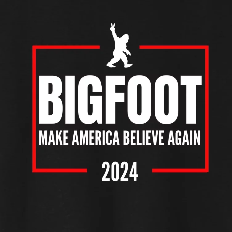 2024 Election Vote Bigfoot Women's Crop Top Tee