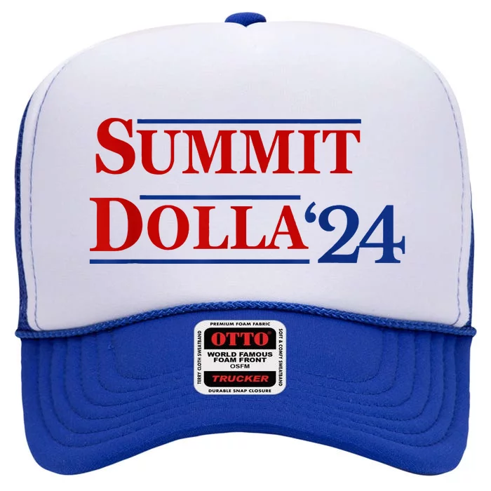 2024 Election Year Name Summit Dolla 2024 High Crown Mesh Trucker Hat