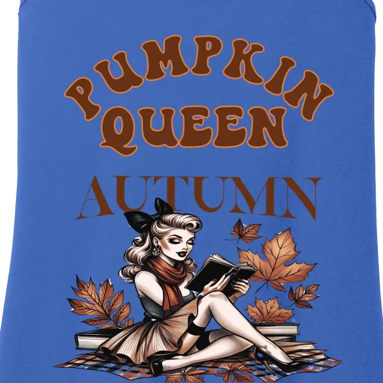 2024 Fall Autumn Cute Pumpkin Queen Retro Pin Up Gift Ladies Essential Tank