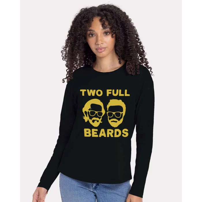 2 Full Beards Womens Cotton Relaxed Long Sleeve T-Shirt