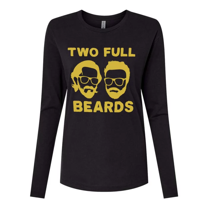 2 Full Beards Womens Cotton Relaxed Long Sleeve T-Shirt