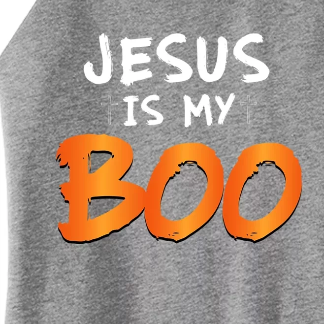 2019 Funny Christian Jesus Is My Boo Halloween Gift Women’s Perfect Tri Rocker Tank