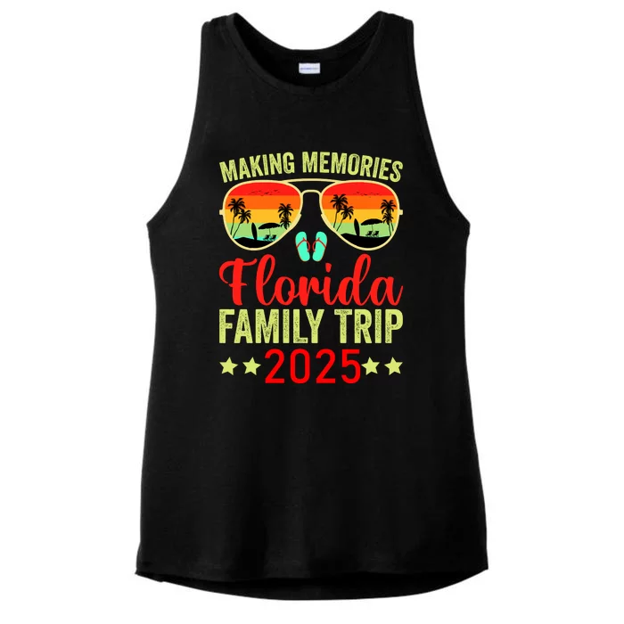 2025 Florida Family Trip Vacation Ladies Tri-Blend Wicking Tank