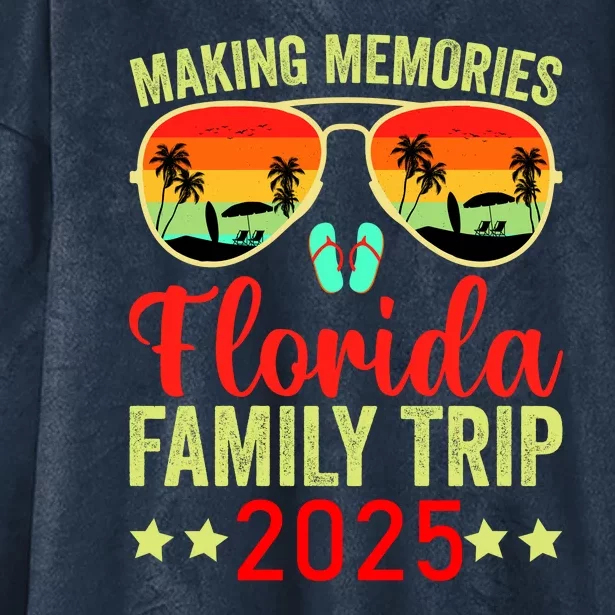 2025 Florida Family Trip Vacation Hooded Wearable Blanket