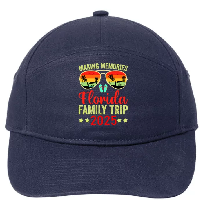 2025 Florida Family Trip Vacation 7-Panel Snapback Hat