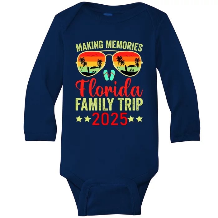 2025 Florida Family Trip Vacation Baby Long Sleeve Bodysuit