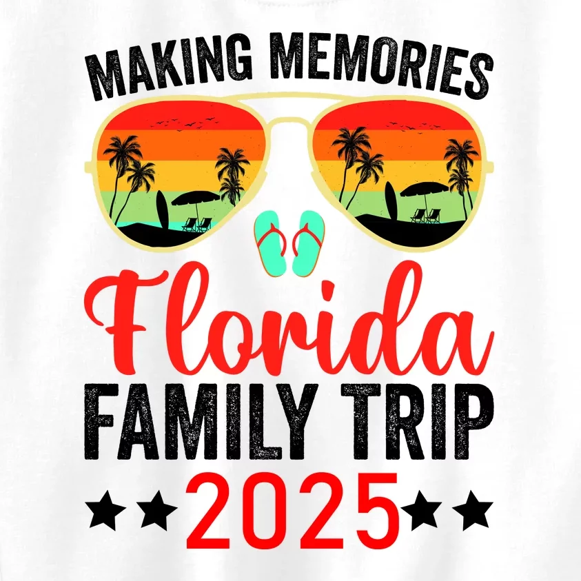 2025 Florida Family Trip Vacation Kids Sweatshirt