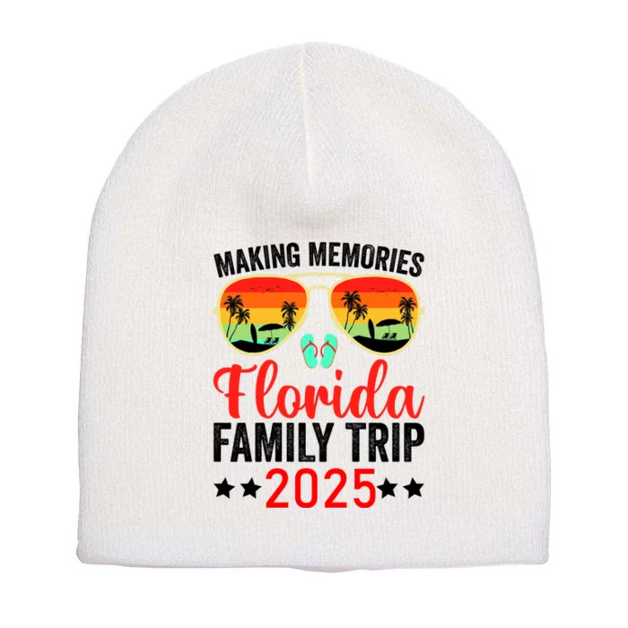 2025 Florida Family Trip Vacation Short Acrylic Beanie