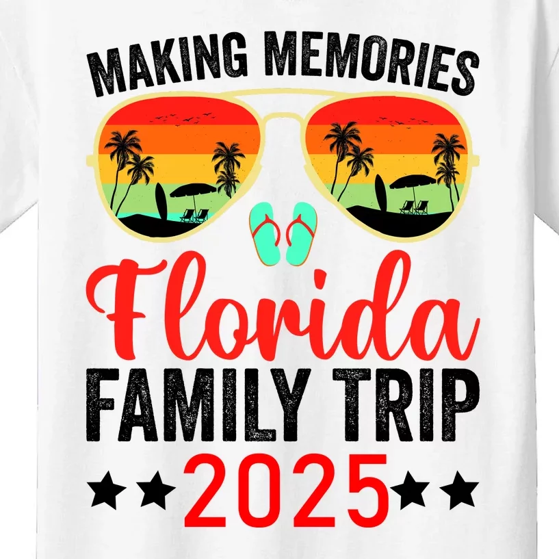 2025 Florida Family Trip Vacation Kids T-Shirt