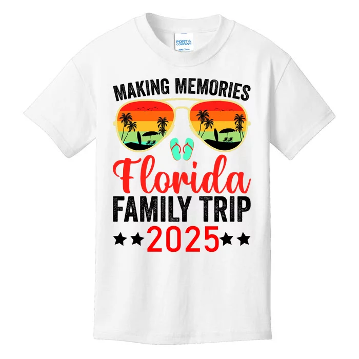 2025 Florida Family Trip Vacation Kids T-Shirt