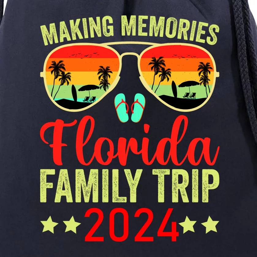 2024 Florida Family Trip Vacation Drawstring Bag