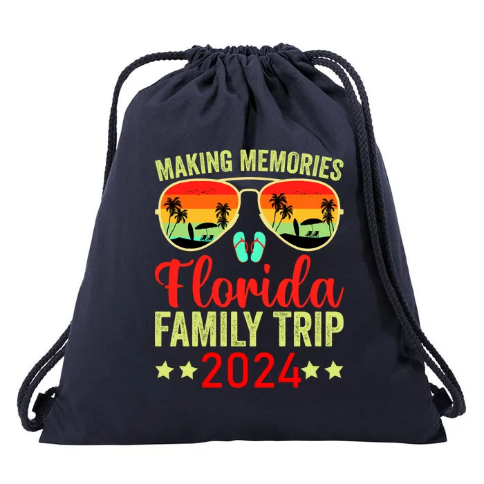 2024 Florida Family Trip Vacation Drawstring Bag