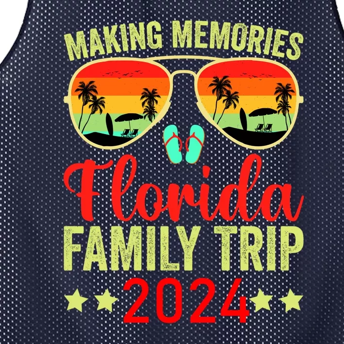 2024 Florida Family Trip Vacation Mesh Reversible Basketball Jersey Tank