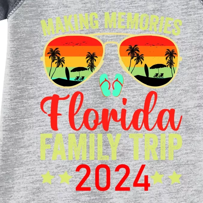 2024 Florida Family Trip Vacation Infant Baby Jersey Bodysuit