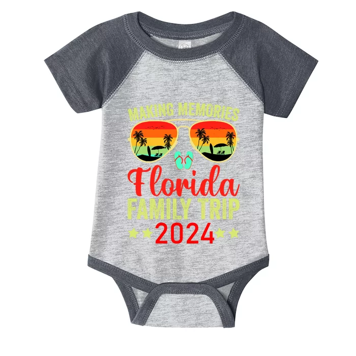 2024 Florida Family Trip Vacation Infant Baby Jersey Bodysuit