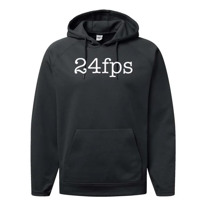 24fps Film Maker Motion Picture Crew Performance Fleece Hoodie