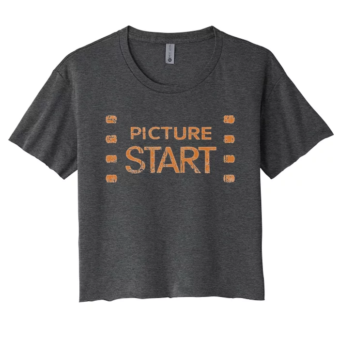 24fps Film Maker Motion Picture Crew Women's Crop Top Tee