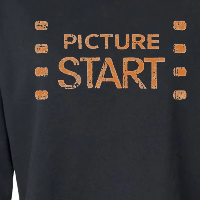 24fps Film Maker Motion Picture Crew Cropped Pullover Crew